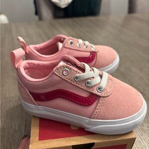 Vans Pink and Red Kids Shoes NWOT
